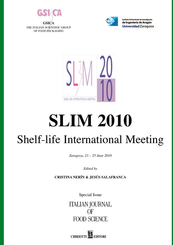 					View Vol. 23 No. 5 (2010): SLIM 2010 - Shelf-life International Meeting - Special issue of "Italian Journal of Food Science"
				